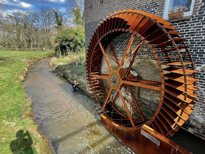 Sagebien water wheel